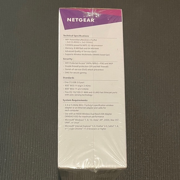 Netgear N600 wifi dual band router - Picture 2 of 4